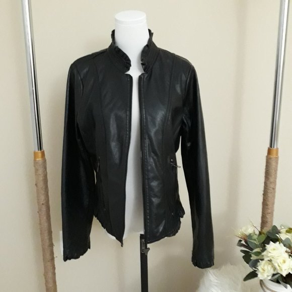 WOMEN'S BLACK JACKET/ SIZE L / LANE CRAWFORD BRAND - Picture 10 of 13